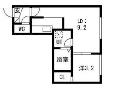 仮)二十四軒4-4AP【3階】の間取り