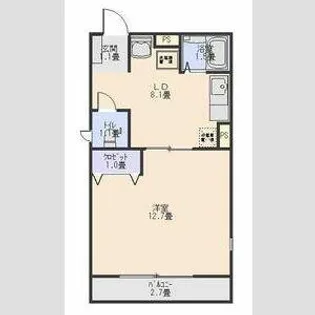 シャトレ【3階】の間取り