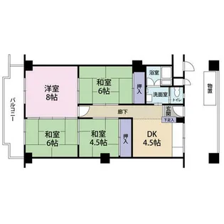メガロコープ平野第五号棟(0005960)【3階】の間取り