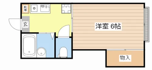 やりや【206号室】の間取り