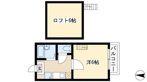 ウィングコート【205号室】の間取り