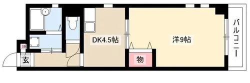 ユーハイツ三和Ⅱ【2階】の間取り