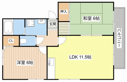 パークハイム【B-202号室】の間取り