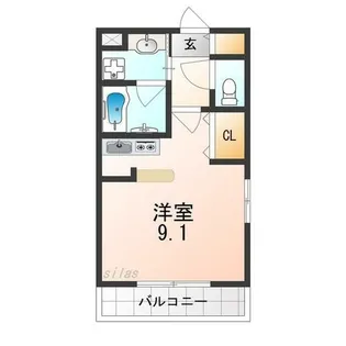 サンライズ【2階】の間取り