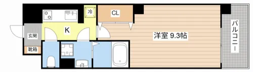 AXIA草津 DC【201号室】の間取り