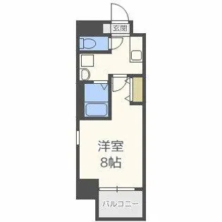 ビガーポリス143松ヶ枝町【9階】の間取り