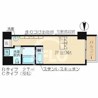 SK TOWER心斎橋EAST【12階】の間取り