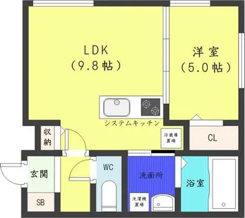 オペラ【1階】の間取り