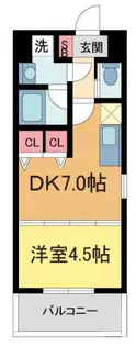 プレジオ西宮【701号室】の間取り