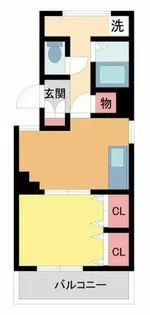 ユーコート岡本【401号室】の間取り