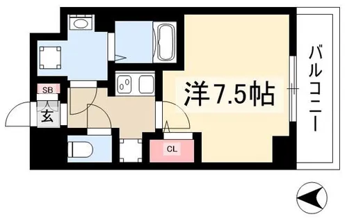 エスリード新栄テセラ【0302号室】の間取り