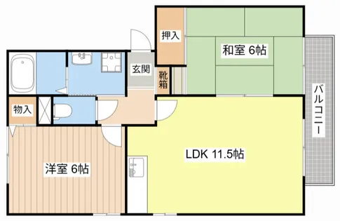 パークハイム【C-202号室】の間取り