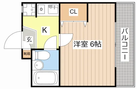 ゆめのこーぽ【3階】の間取り