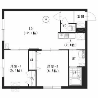 エクセル美園【303号室】の間取り