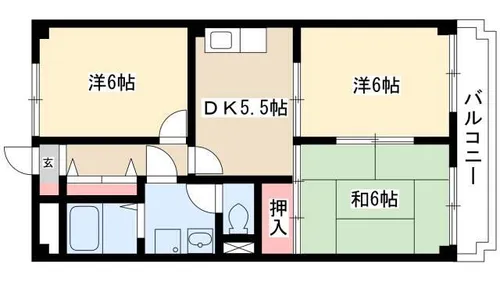 グランドールエコー【3階】の間取り