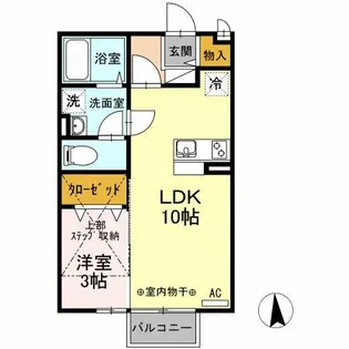 ラーン・サバーイ【2階】の間取り