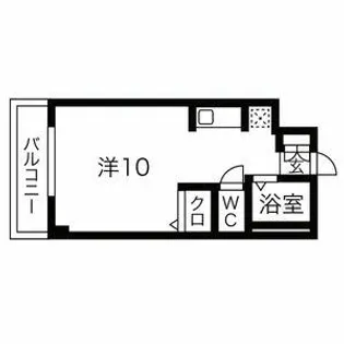 ダブルーンII井尻【301号室】の間取り