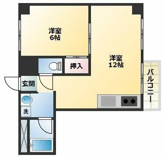 ローズハイツ【7階】の間取り
