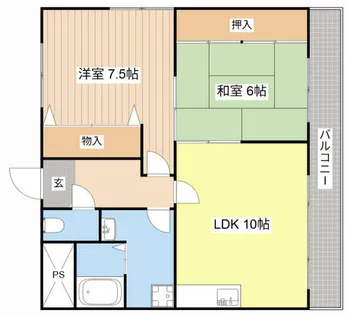 メゾンエスポワール坂本【301号室】の間取り