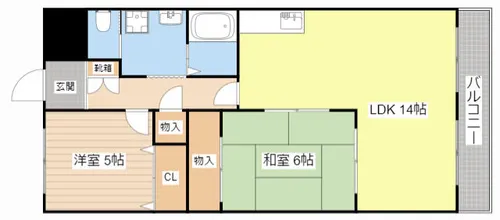 富士ロイヤルアベニュー【2階】の間取り