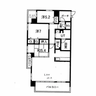 アルファステイツ城乾西八代【501号室】の間取り