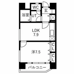 ホーユウパレス姫路広畑【202号室】の間取り