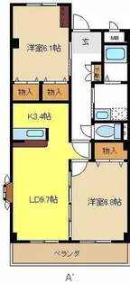 プランドール鎌倉台2【1階】の間取り