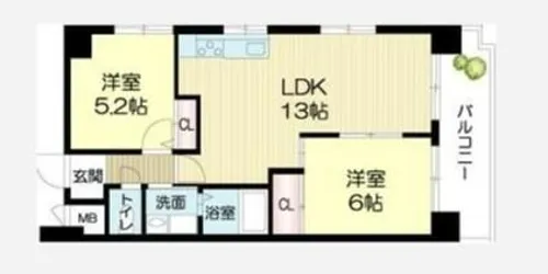 ロイヤルコーポ姫路栗山町【904号室】の間取り