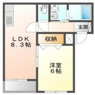 アガサント【101号室】の間取り