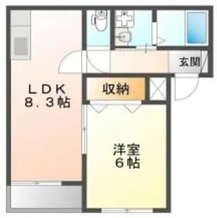 アガサント【101号室】の間取り