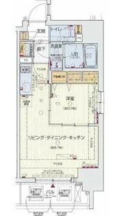 レオンコンフォート北浜【8階】の間取り