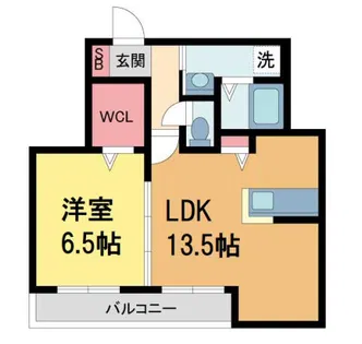 サカセ川ハイツA【203号室】の間取り