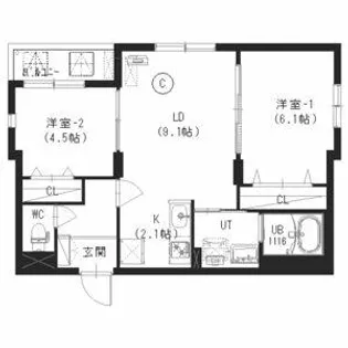 新築)インフィニティN22E1【303号室】の間取り