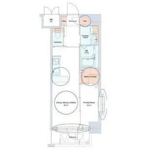 ネストピア博多シティ【7階】の間取り