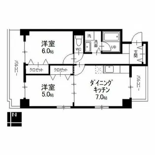 佐藤マンション【5階】の間取り