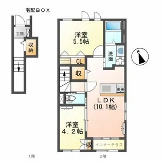 NEW ERA【2階】の間取り