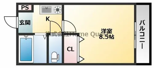 コンフォート布施【3階】の間取り