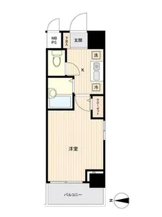 エスリード梅田東【3階】の間取り