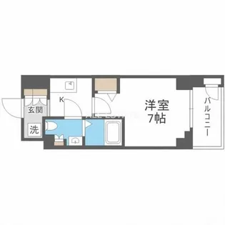 ワールドアイ大阪城EASTアドバンス【14階】の間取り