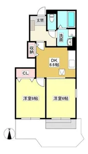 エバーグリーン【1階】の間取り