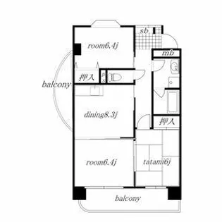 ルピナス橘【2階】の間取り