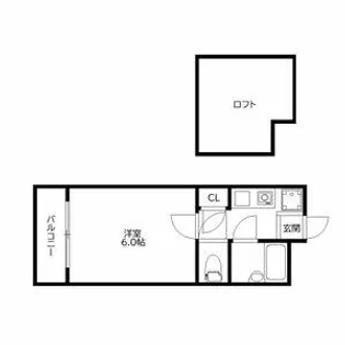 サンライズ桧原B棟【101号室】の間取り