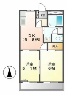 ノーブルタウン新栄【2階】の間取り