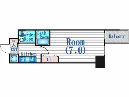 HS梅田EAST【2階】の間取り