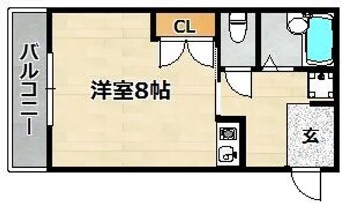 ラインハイム【203号室】の間取り
