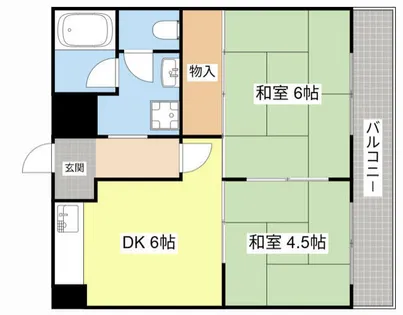 ボンフレールⅠ【306号室】の間取り
