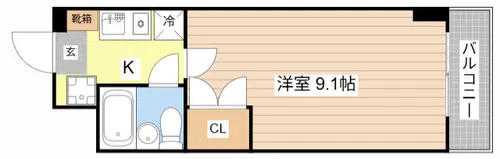 石山IVY HEIGHT【3階】の間取り
