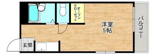 美樹ハイツ【4階】の間取り