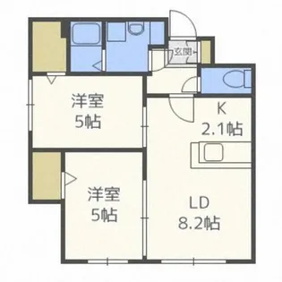 カサデルフィオーレ【4階】の間取り