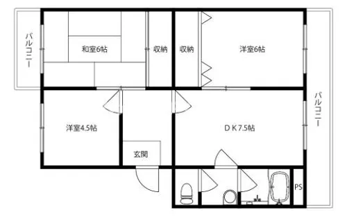 エクセルI【203号室】の間取り
